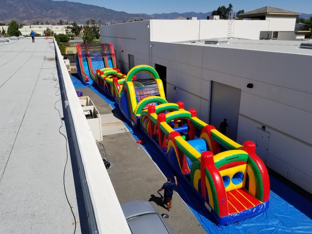 140_foot_extreme_obstacle_course_with_22_foot_rock_climb_and_dual_slide