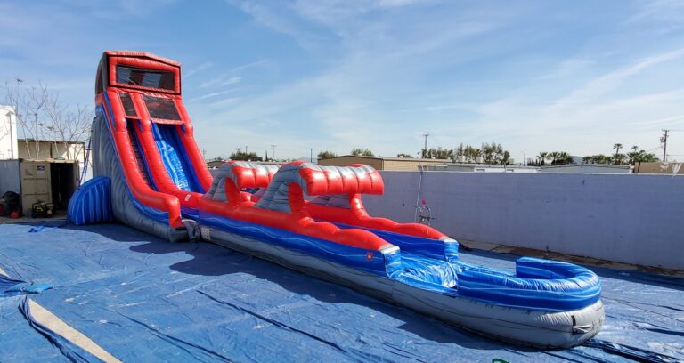 22 foot mod water slide with rip tide slip and slide crop